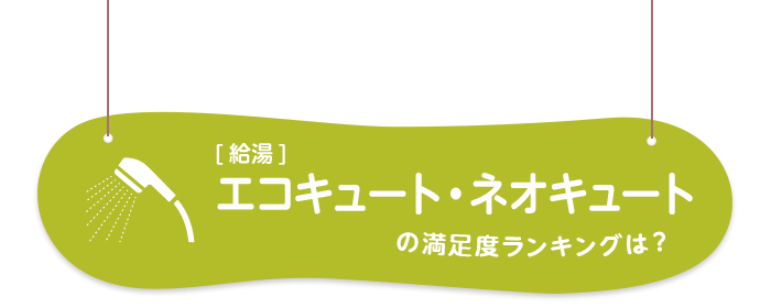 エコキュート・ネオキュートの満足度ランキングは？